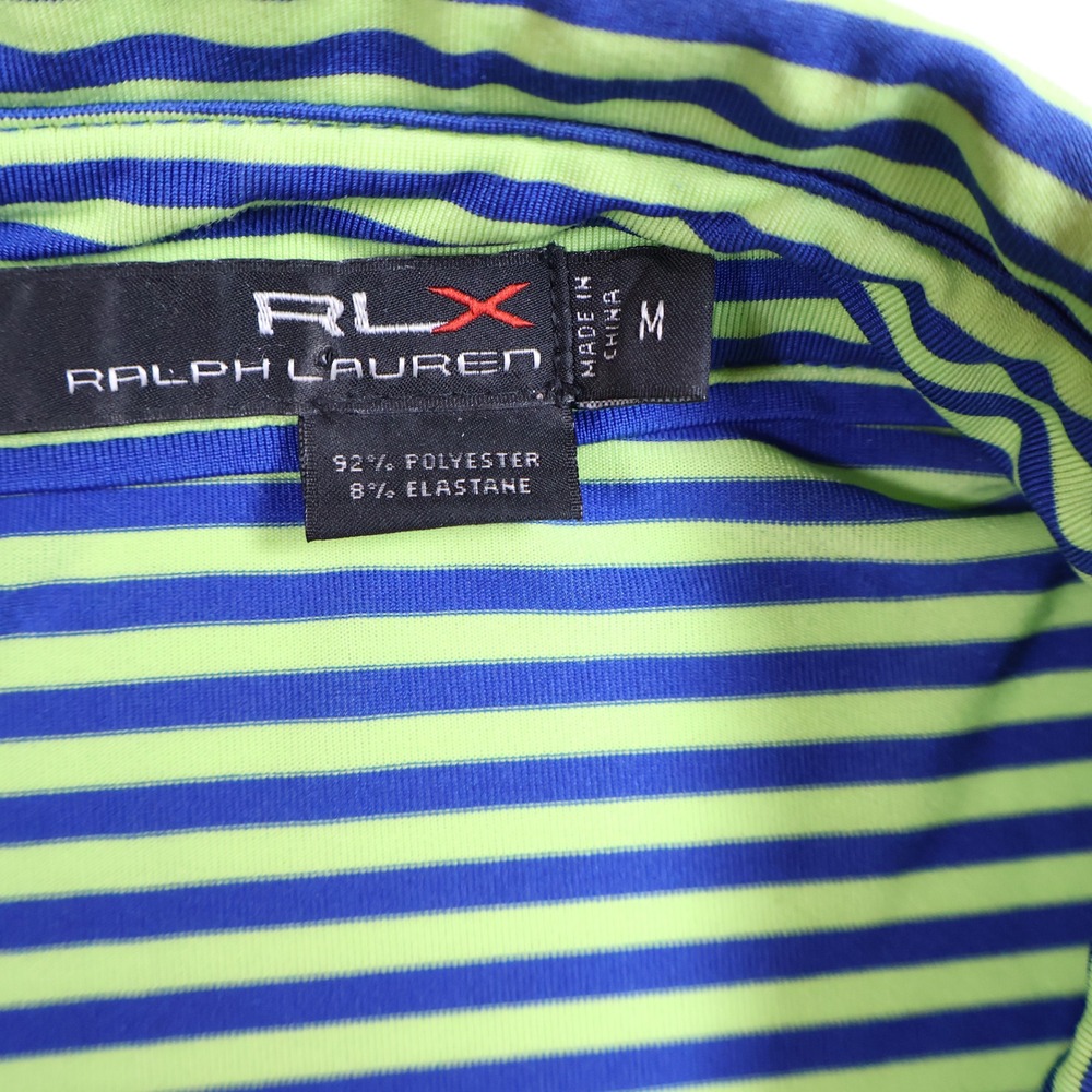 RLX Ralph Lauren Mens Medium Polo Shirt Striped HCC Country Club 1923 Maryland - Picture 5 of 12